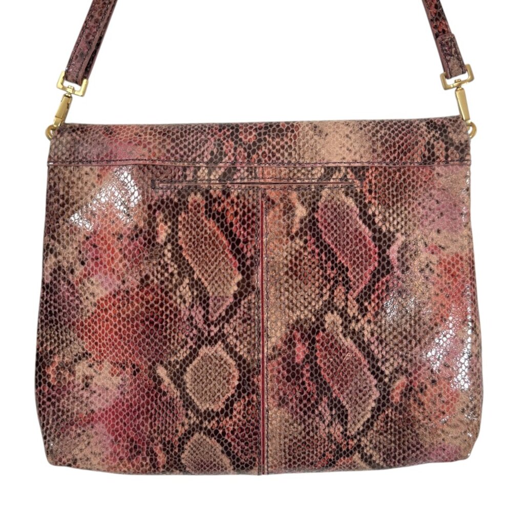 Hammitt Vip Medium Seaglass Python Snake Embossed… - image 4